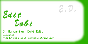 edit dobi business card
